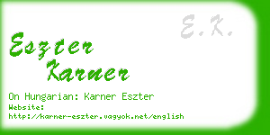 eszter karner business card